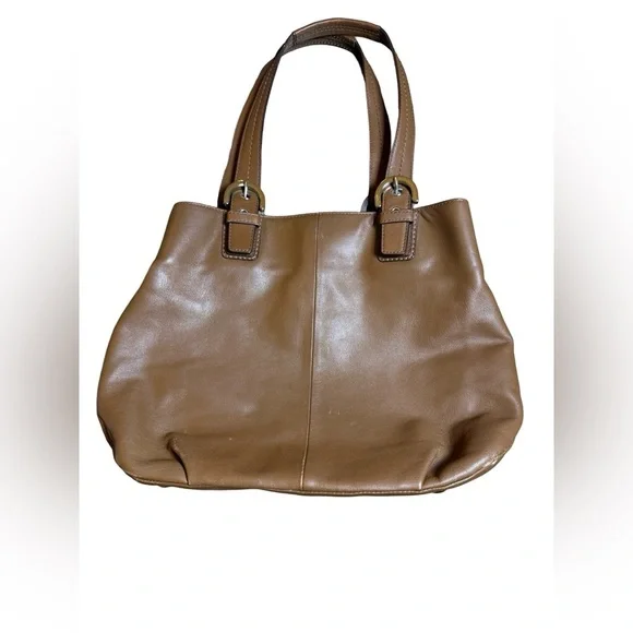 Coach Bleecker F17724 Leather Tote Brown Great Condition - Picture 4 of 12